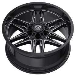 EDGE OFF ROAD 303BM 22X12 GLOSS BLACK W/MILLED ACCENTS